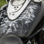 Yamaha V-Star 1300 alias Black Horse, airbrush od Martin Kavan