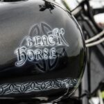 Yamaha V-Star 1300 alias Black Horse, airbrush od Martin Kavan